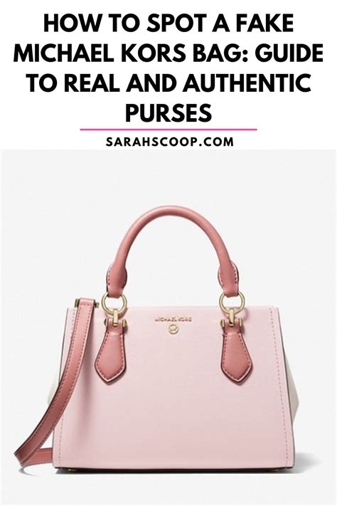 how to tell a fake michael kors purse